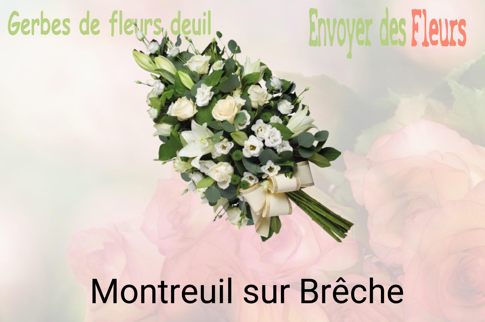 Gerbe de fleurs de deuil livrée à Montreuil-sur-Brêche